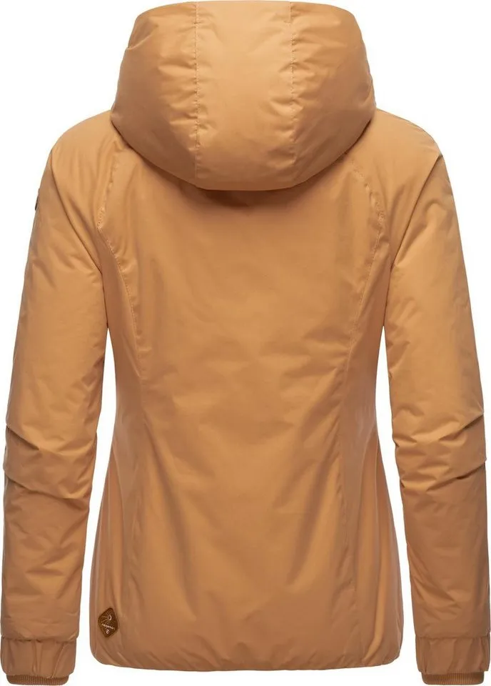 ragwear ragwear Winterjacke Dizzie Winter wasserdichte Outdoorjacke mit Kapuze für den Winter, Beige|braun, – Produktbild 4 von 5