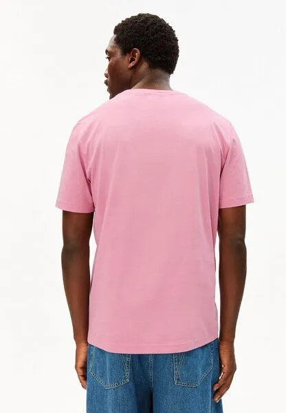 ARMEDANGELS ARMEDANGELS JAAMES Herren T-Shirt aus Bio-Baumwolle, Washed berry, – Produktbild 2 von 4