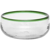 GLOBO Fair Trade GLOBO Fair Trade Schälchen aus Recyclingglas, mundgeblasen, verschiedene Designs, Grüner rand, – Produktbild 1 von 1