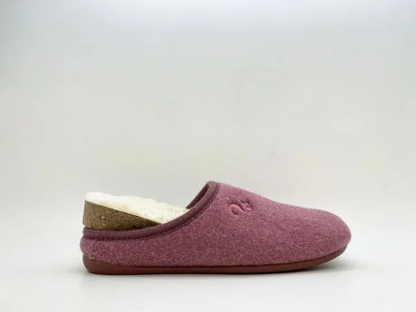 thies Veganer Hausschuh "thies ® Organic Slipper", aus superweicher Bio-Baumwolle, Bordeaux (rot), – Produktbild 4 von 4