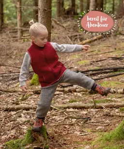 Ehrenkind Funktionsweste Walkweste für Kinder aus Bio-Schurwolle, Kinderweste (Weste für Jungen & Mädchen) Weste für Kinder aus 100% Schurwolle – Produktbild 1 von 1