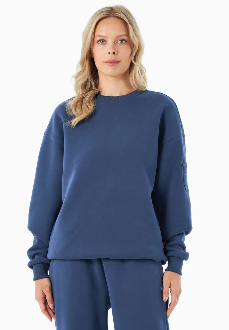 ORGANICATION ORGANICATION Herren vegan Sweatshirt Saylorr Navy, Dunkelblau, – Produktbild 1 von 1