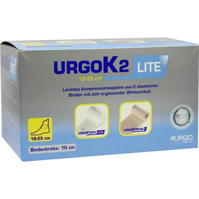 Urgo URGOK2 Lite Kompr.Syst.10cm Knöchelumf.18-25cm 1 St Binden – Produktbild 1 von 1