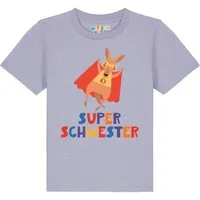 watabout kids watabout.kids T-Shirt Kinder Känguru Superschwester, Lavender, – Produktbild 1 von 1