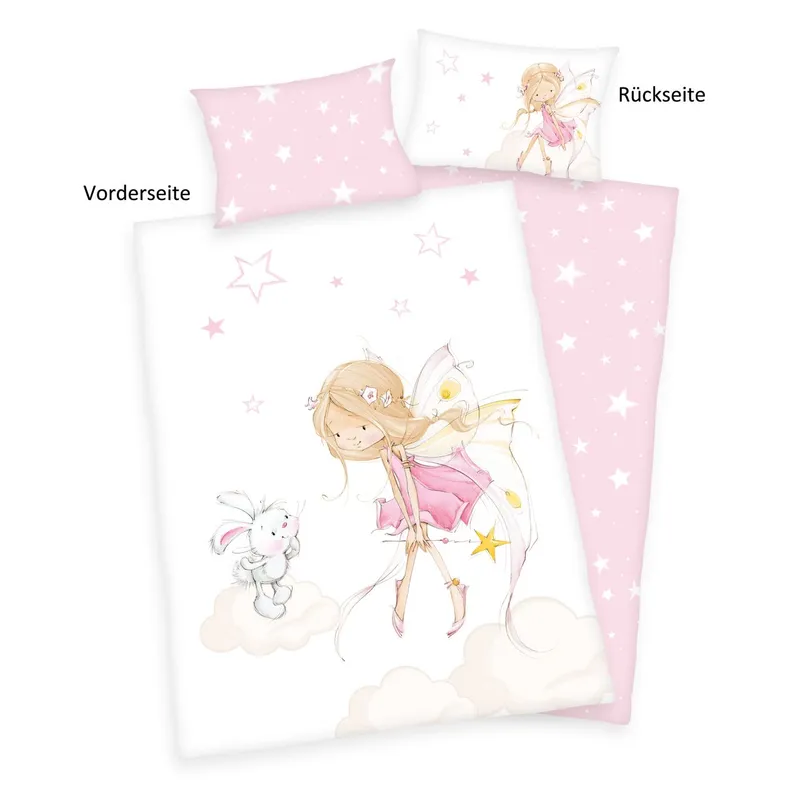 Herding Herding Little Fairy Flanell-Bettwäsche "Made in Green" Größe 40x60 + 100x135 cm – Produktbild 1 von 1