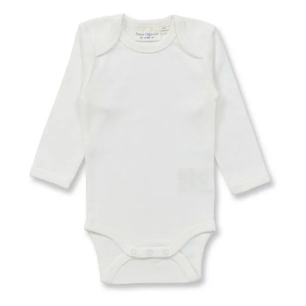 Sense Organics sense-organics Baby Body in naturweiß, Modell YVON, Weiß, – Produktbild 1 von 4