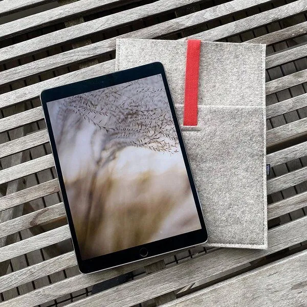 matilda k. manufaktur matilda k. manufaktur Tablethülle aus Wollfilz 'moritz' (mit Einsteckfach)| für apple ipad | ipad air | ipad pro 11 | 12,9 zoll, Green, – Produktbild 7 von 8