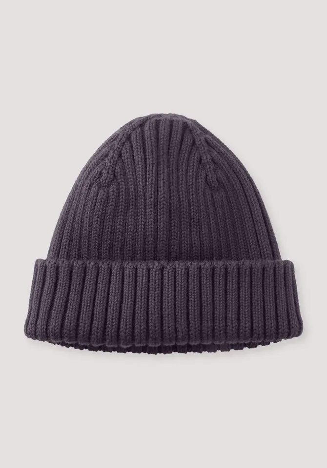 hessnatur hessnatur Strickmütze aus reiner Bio-Baumwolle (1-St), Lila, – Produktbild 1 von 1