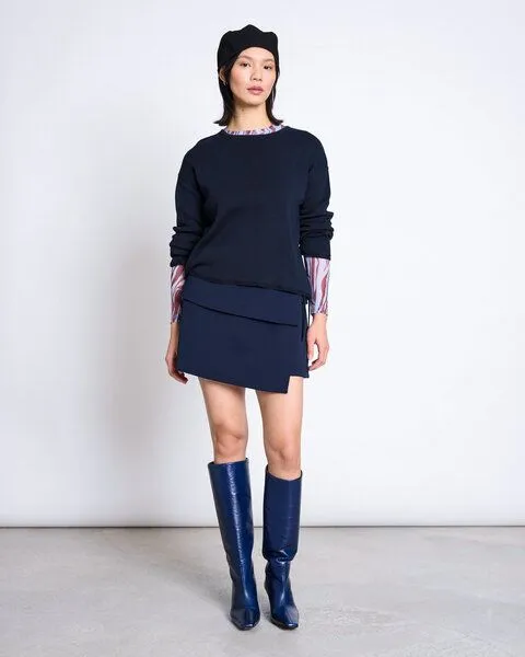 JAN N JUNE JAN N JUNE Strickpullover Light Knit Jumper WILLIAMSBURG, Nightfall, – Produktbild 2 von 6