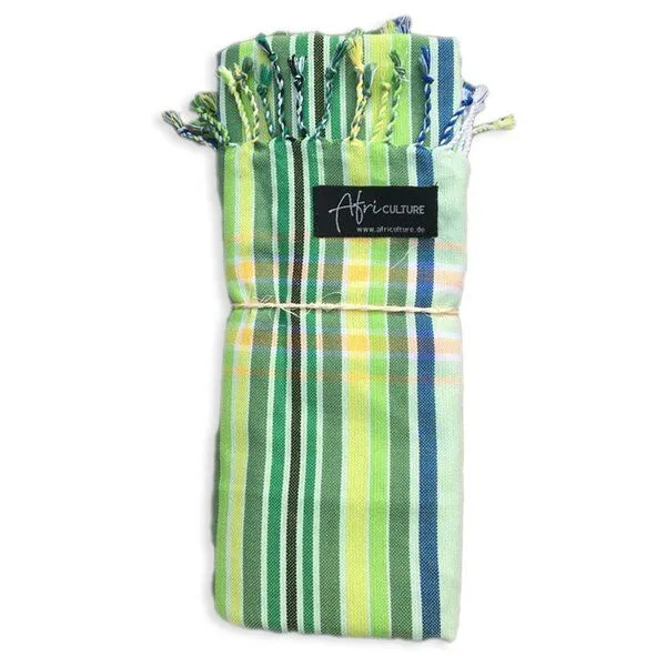 Africulture Africulture Kikoy Strandtuch, Sarong, Grün, – Produktbild 3 von 3