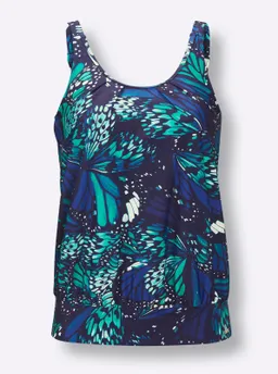 feel good Tankini-Oberteil marine-royalblau-bedruckt – Produktbild 1 von 1