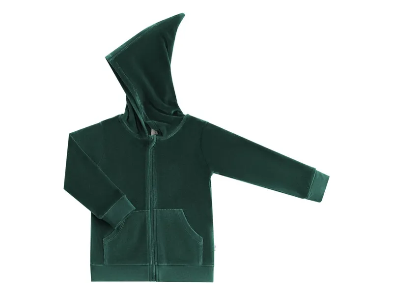 Leela Cotton Leela Cotton Baby und Kinder Jacke mit Kapuze Nicky, Grün, – Produktbild 1 von 2