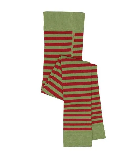 grödo Grödo Kinder Leggings Baumwolle (Bio) mit Elasthan, Coke-messing-geringelt-1, – Produktbild 2 von 4