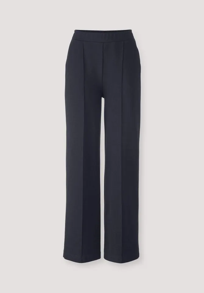 hessnatur hessnatur Jerseyhose Relaxed Wide Leg aus Bio-Baumwolle (1-tlg), Blau, – Produktbild 2 von 4