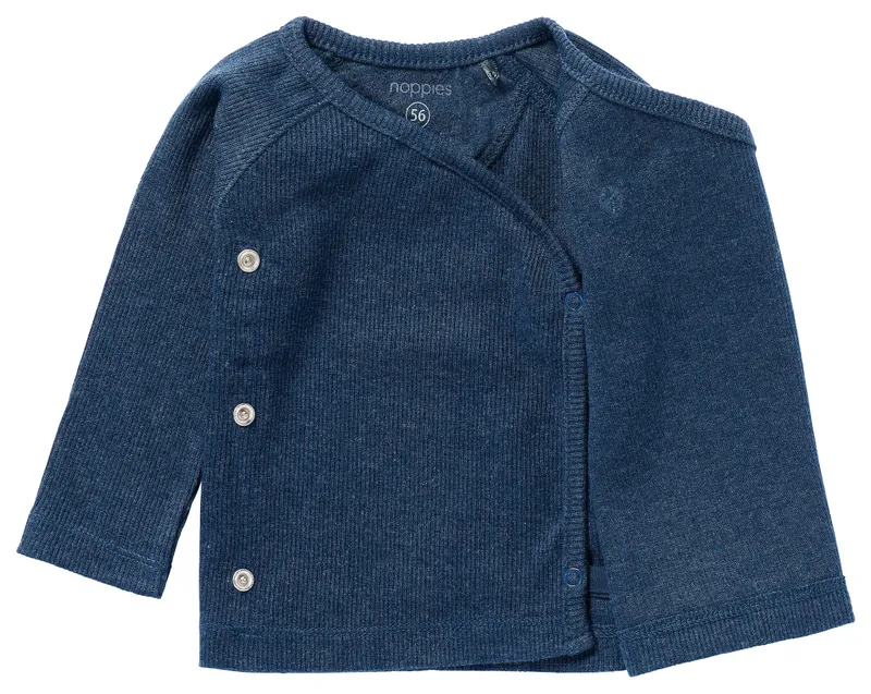 Noppies Newborn Langarmshirt Nanyuki, Blau, – Produktbild 3 von 3