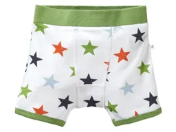 HANS NATUR Jungen Boxershorts Bio-Baumwolle Stern weiß Gr. 110/116 – Produktbild 1 von 1