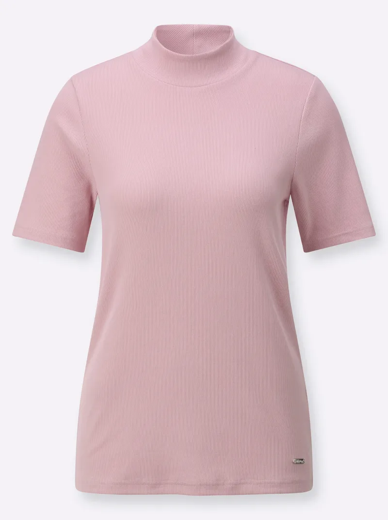 Witt Stehkragenshirt rosé, Rosé, – Produktbild 1 von 2