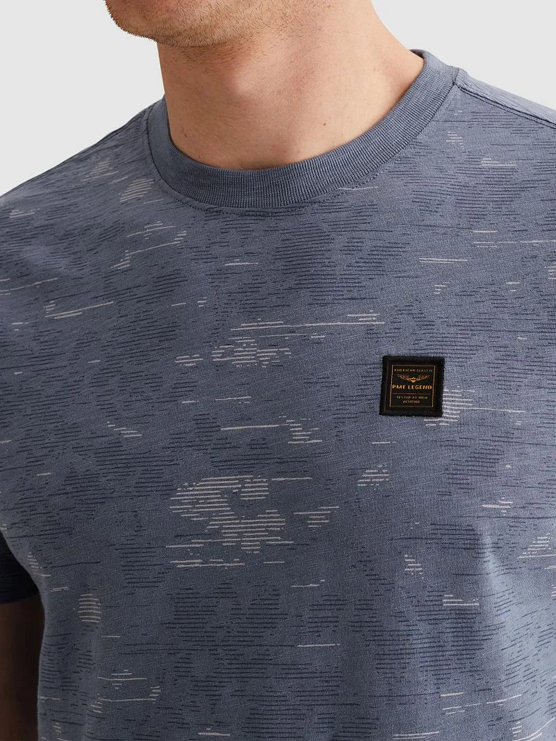 PME Legend PME Legend Slub T-Shirt Bijou Blue - Größe 3XL, Blau, – Produktbild 2 von 5