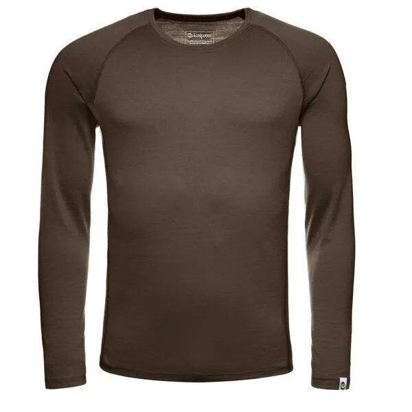 Kaipara - Merino Sportswear Kaipara - Merino Sportswear Herren Merino Longsleeve Slimfit Raglan 200, Olive, – Produktbild 1 von 2