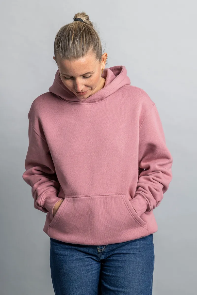 DIRTS DIRTS Herren vegan Hoodie Oversized Altrosa, Rosa, – Produktbild 2 von 2