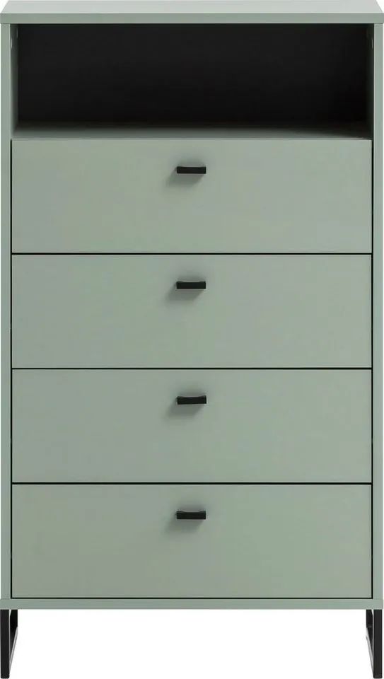 Schildmeyer Midischrank Janne, Midischrank, Made in Germany, B: 60 cm Solide Verarbeitung - Dieses Produkt ist in Deutschland gefertigt, Grün, – Produktbild 3 von 5