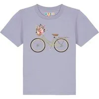 watabout kids watabout.kids T-Shirt Kinder Fahrrad mit Blumen, Lavender, – Produktbild 1 von 1
