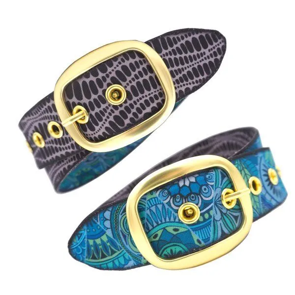 Seegarn Seegarn - Gürtel / Wendegürtel SeeKunst 4cm, Gold, – Produktbild 1 von 5
