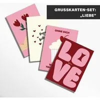 DEINE ZWEISAMKEIT DEINE ZWEISAMKEIT GRUSSKARTEN-SET "LIEBE" | LIEBEVOLLE GRUSSKARTEN FÜR HERZENSMENSCHEN – Produktbild 1 von 1