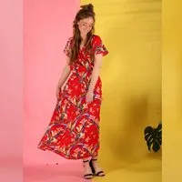 ManduTrap ManduTrap Rot gemustertes Sommerkleid Hanita – Produktbild 1 von 1