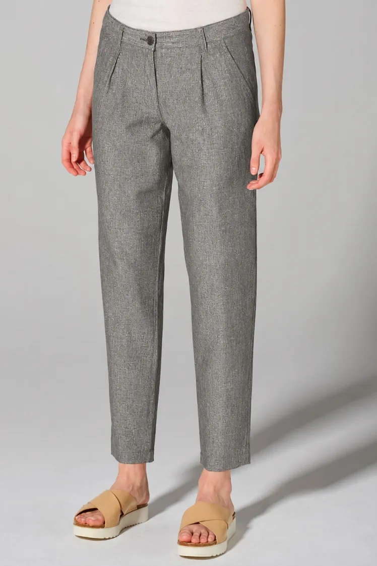HempAge Hempage Damen vegan Hose In Asphaltgrau, Grau, – Produktbild 2 von 2