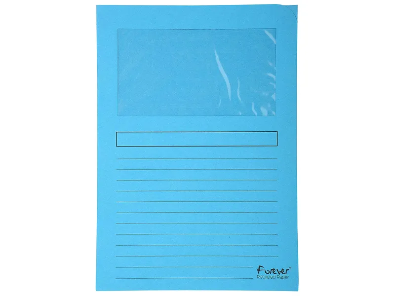 Exacompta 25 Exacompta Fenstermappen "Forever" Kleinpack blau – Produktbild 1 von 1