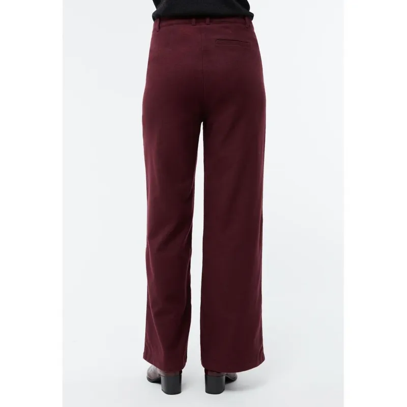 Givn Givn Damen vegan Hose Wide Leg Beatrice Burgundy, Dunkelrot, – Produktbild 1 von 2