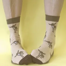 Fräulein Prusselise Fräulein Prusselise Esel Socke beige braun bunt gemustert – Produktbild 1 von 1