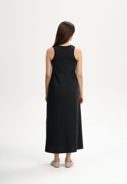 MELA MELA Damen vegan Maxikleid Mahika Schwarz – Produktbild 1 von 1