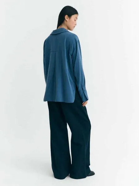 thinking mu thinking mu Damen Bluse - Sira Blouse - aus Lyocell, Sea (blau), – Produktbild 3 von 4