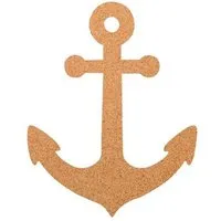 Kork Deko Kork-Deko Pinnwand in Anker-Form - XXL Format 80x50 "CORKWORLD" die Pinnwand aus Kork – Produktbild 1 von 1