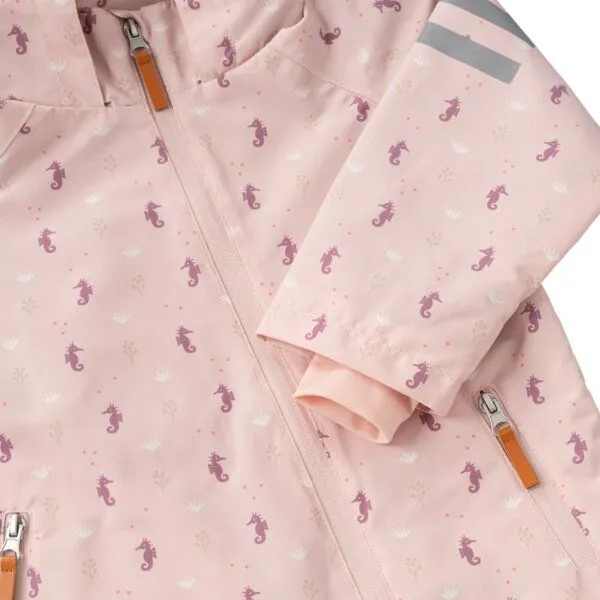 Fresk Regenanzug für Kinder – recyceltes Polyester, faltbar –4 Jahre, Seahorse, – Produktbild 3 von 4