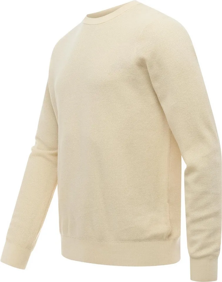 ragwear ragwear Rundhalspullover Orien (1-tlg) Strickpullover mit Rundhals-Ausschnitt, Weiß, – Produktbild 3 von 4
