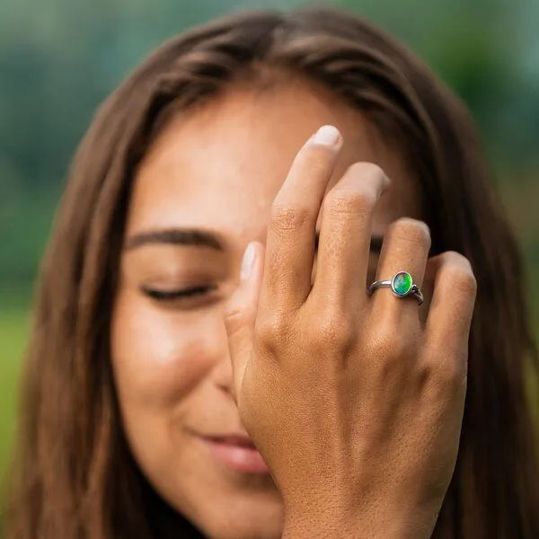 Spirit of Island Spirit of Island Opal & Saphir Ring | 925 Silber – Produktbild 7 von 7