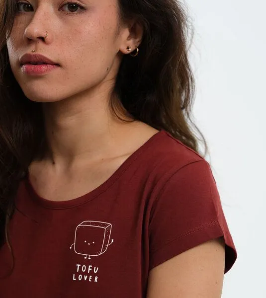 Gary Mash GARY MASH Shirt Asheville Tofu Lover aus Bio-Baumwolle, Kastanie (rotbraun), – Produktbild 4 von 4