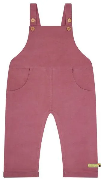 loud + proud loud + proud Babys & Kinder Latzhose aus Cord, GOTS-zertifiziert, Grape(rosa), – Produktbild 2 von 2