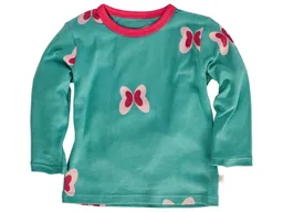 HANS NATUR Kinder Langarmshirt Bio-Baumwolle Schmetterling pink Gr.98/104 – Produktbild 1 von 1