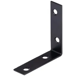 Alberts ALBERTS Stuhlwinkel, verzinkt, schwarz, TxHxB 60x60x16 mm – Produktbild 1 von 1