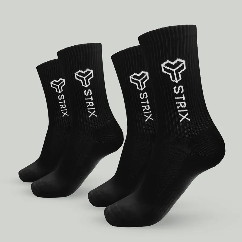 GymBeam OG1 STRIX Essential Crew Socken im 2er-Pack in Black XL – Produktbild 1 von 1