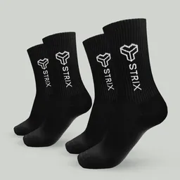 GymBeam OG1 STRIX Essential Crew Socken im 2er-Pack in Black XL – Produktbild 1 von 1