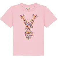 watabout kids watabout.kids T-Shirt Kinder Floral Deer, Cotton pink, – Produktbild 1 von 1
