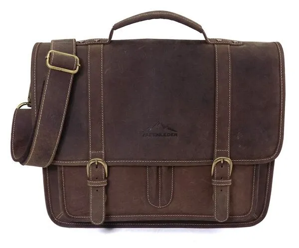 Alpenleder Alpenleder Messenger Bag OHIO, Koffee, – Produktbild 3 von 4