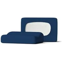 Schlafgut Schlafgut Nacken-/Gesundheitskissenbezug Knitted Jersey flexible - 95% Biobaumwolle, 5% Elasthan - uni, Blue deep, – Produktbild 1 von 1