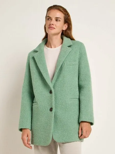LANIUS LANIUS Boucle Blazermantel aus Bio-Schurwolle, Frosty green, – Produktbild 2 von 4