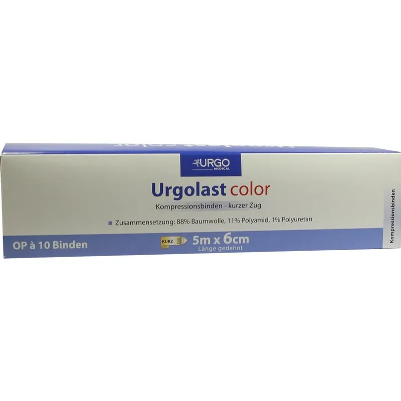 Urgo URGOLAST Color Mix Binde 6 cmx5 m 10 St Binden – Produktbild 1 von 1